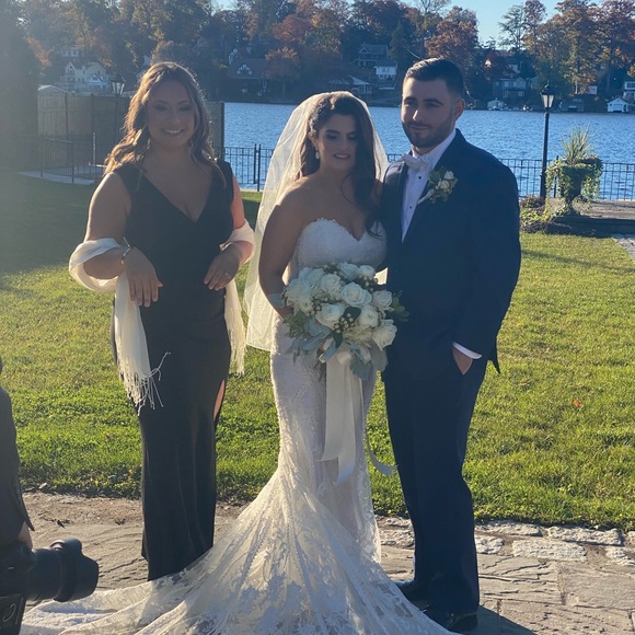 Black long dress. Wore once! Sells on Amazon for 54 :) - Picture 3 of 3